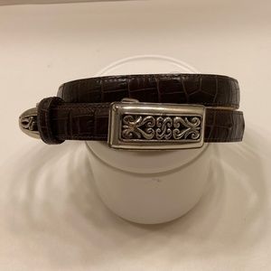 Brighton moc-croc belt L